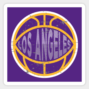 Los Angeles Basketball 4 Magnet